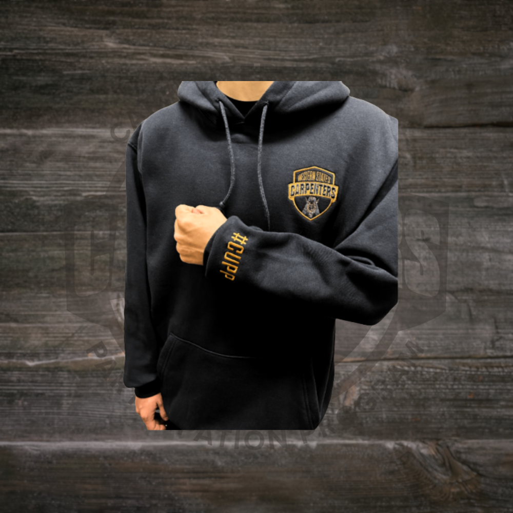Sudadera con capucha (Negro y Dorado)